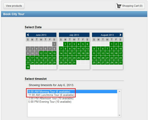 Overlap of availability